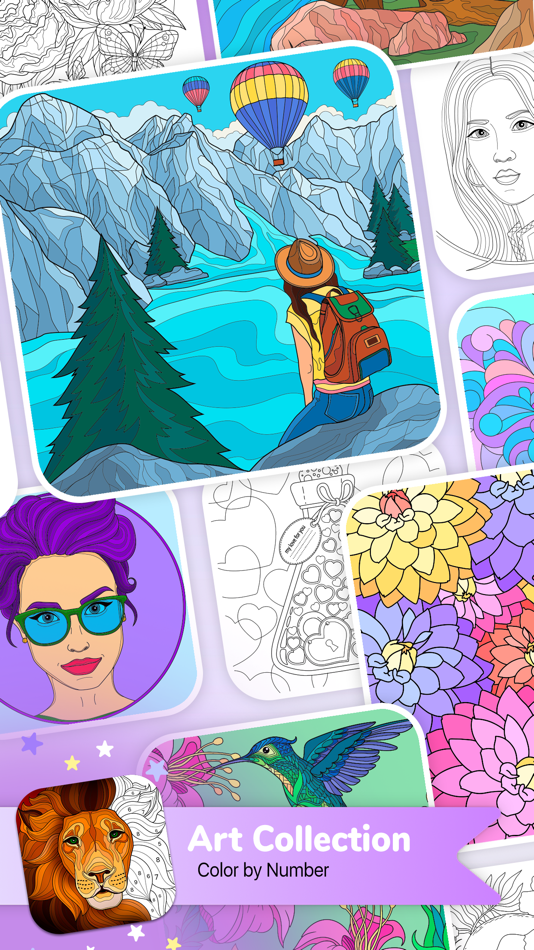 #1. Art Collection Color by Number (iOS) 来自: Abovegames LTD