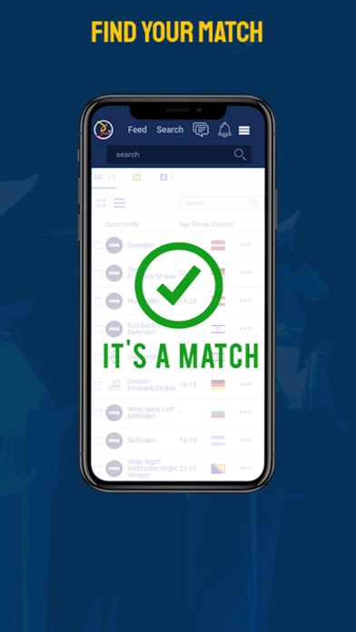 Football Matching Services Screenshot