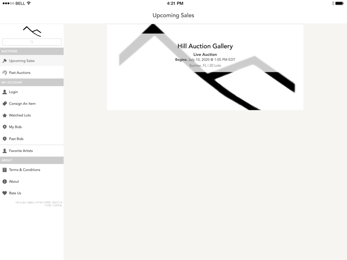 Hill Auction Gallery