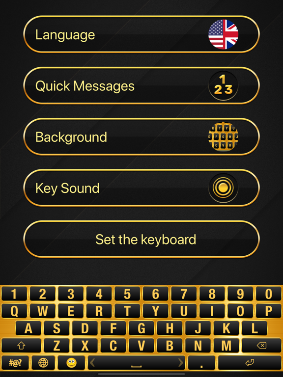 Screenshot #5 pour Or de luxe clavier thème