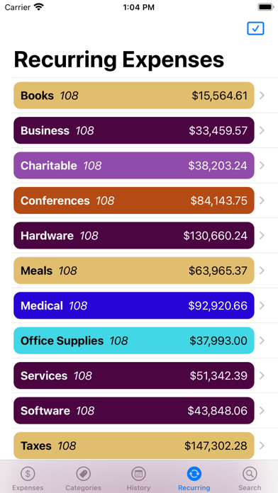 Pocket Expenses Screenshot