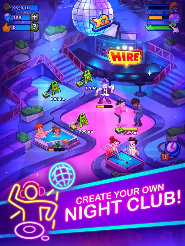 CD GooglePlay Q Party Clicker - Idle Nightclub Game AppQuantum