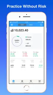 stock market simulator live iphone screenshot 1