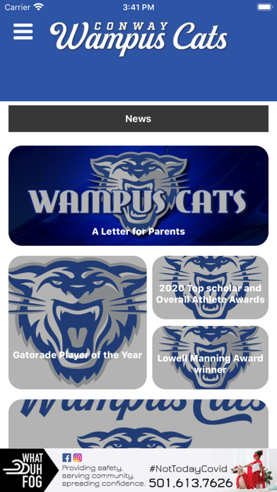 Conway Wampus Cats Athletics Screenshot