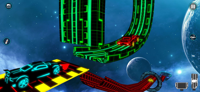 Extreme Neon GT Car Stunts