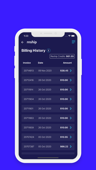 Reship - Shopping & Shipping Screenshot