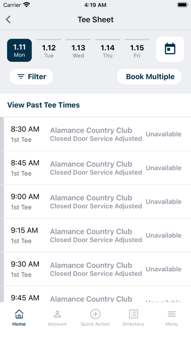 Alamance Country Club Screenshot