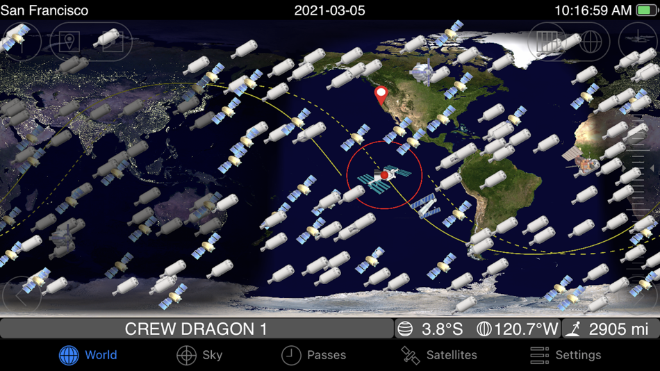 #5. GoSatWatch Satellite Tracking (iOS) 由: GoSoftWorks
