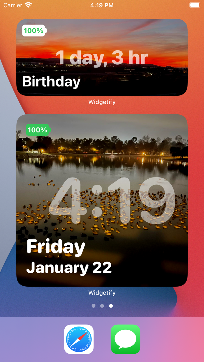 Widgetify Home Screen Widgets