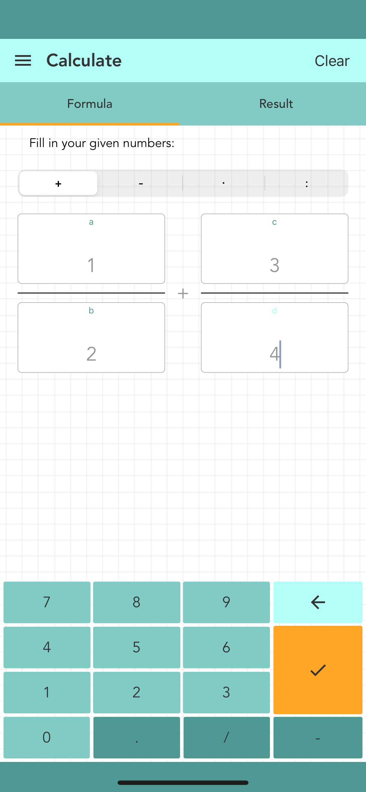Simple Fraction Calculator