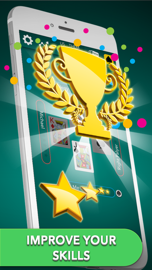 #5. Euchre Classic Card Game (iOS) Av: Fiogonia Games