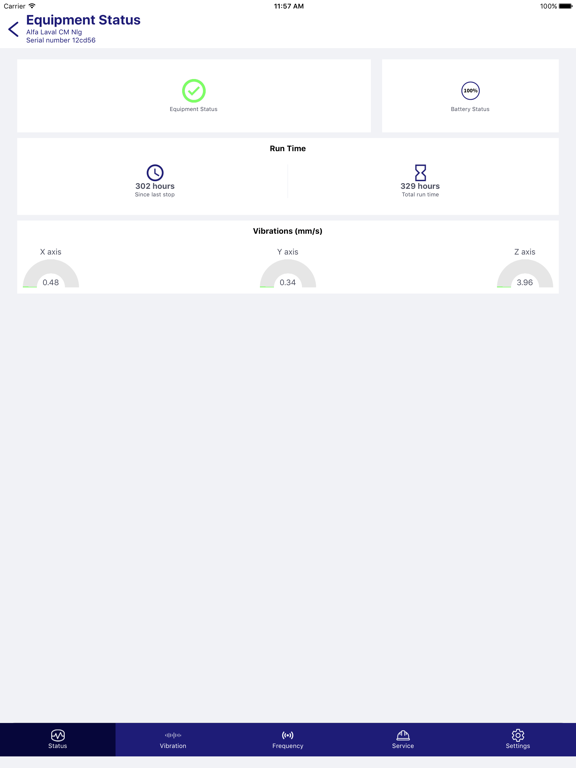 Screenshot #6 pour Alfa Laval Condition Monitor