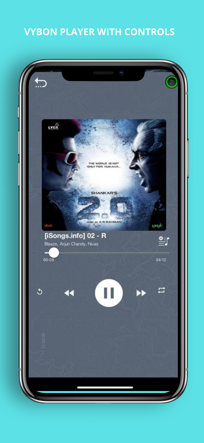 VybOn 3D Audio Player Bass EQ