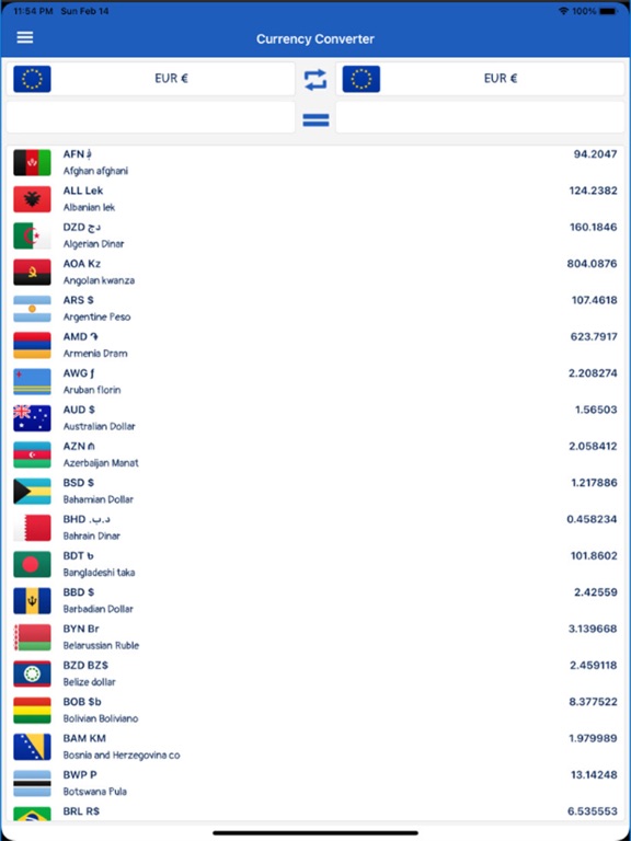 Screenshot #4 pour Convertisseur de devises SW