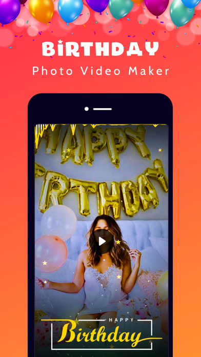 Birthday Video Maker - status Screenshot