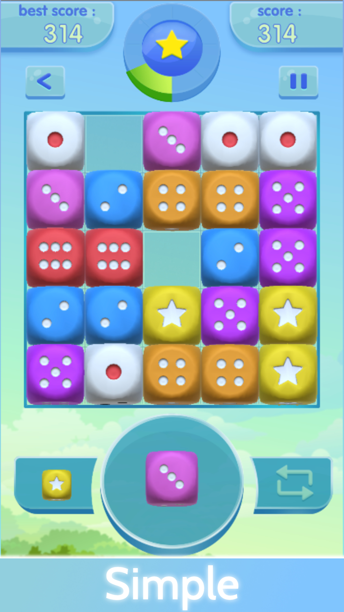 Dice MergePuzzle Game