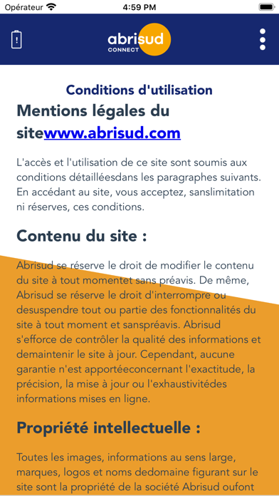 Screenshot #1 pour Abrisud Connect®