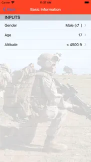 fitness calc for marines iphone screenshot 2