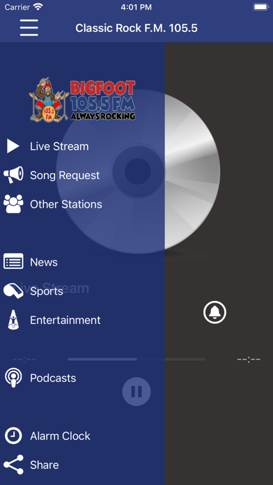 Bigfoot 105.5 FM KMGM Screenshot