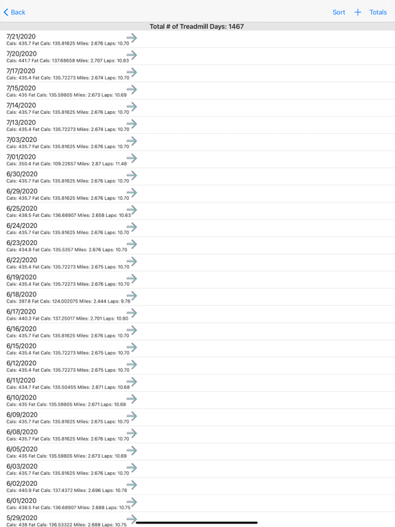 Screenshot #6 pour Treadmill Logger