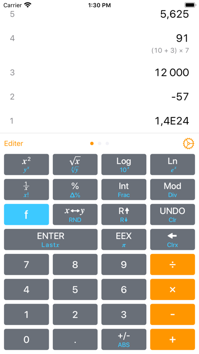 Screenshot #1 pour Calculatrice RPN