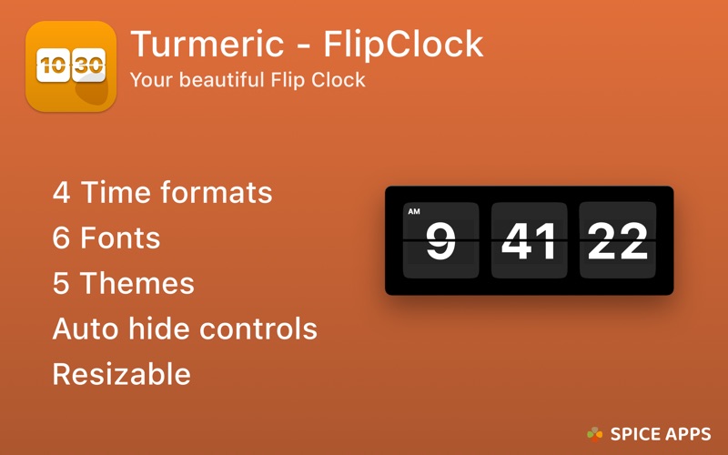 Screenshot #1 pour Turmeric - FlipClock