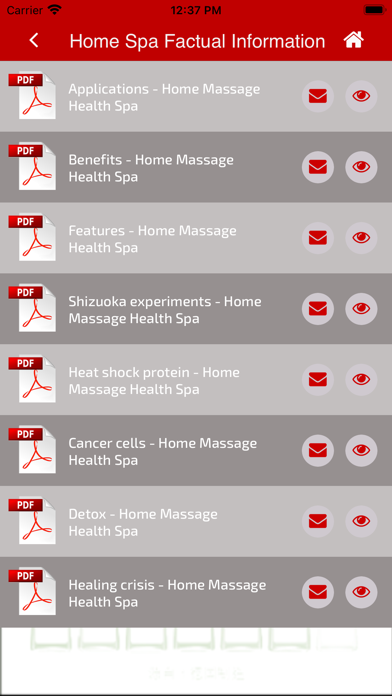 Home Massage Health Spa Screenshot