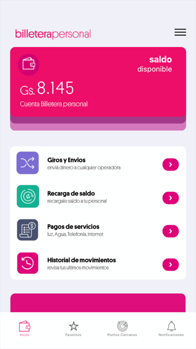 Billetera Personal - Paraguay Screenshot