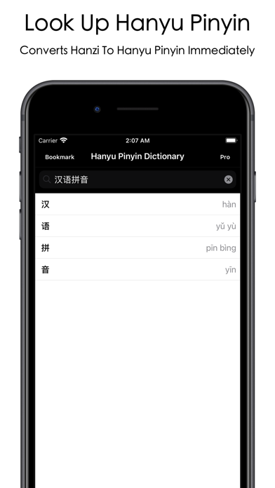 Hanyu Pinyin Dictionary Screenshot