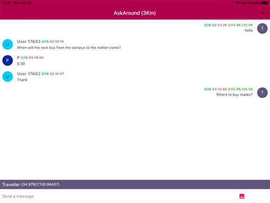 Screenshot #6 pour AskAround - Ask People Nearby