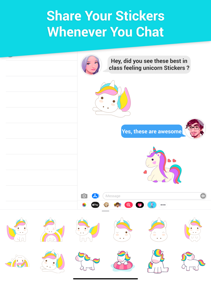 Feelings Unicorn Stickers
