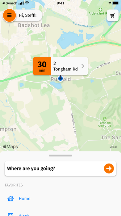 Orange Cars. Screenshot