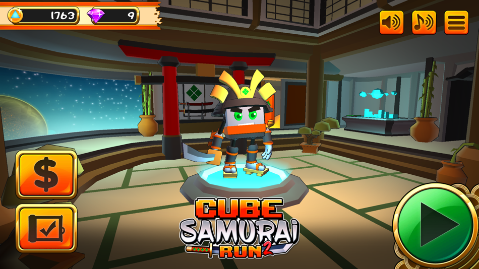 #6. Cube Samurai: Run Squared (iOS) 由: Red Meat Games, Inc.