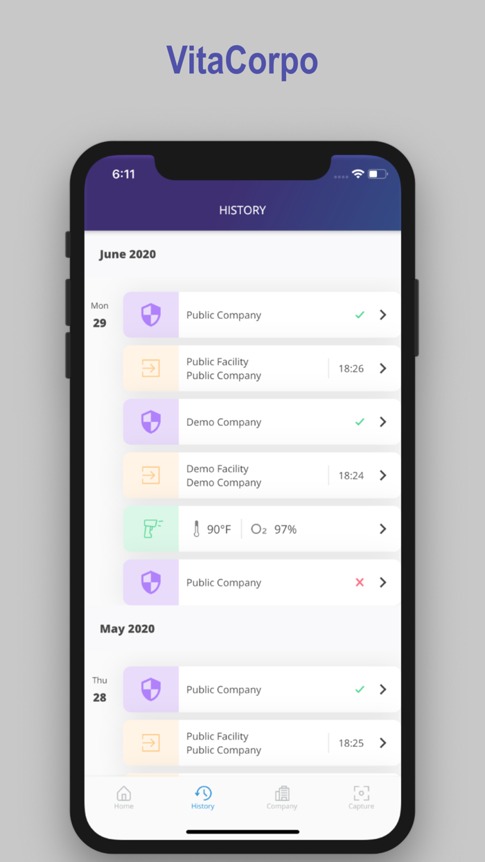 VitaCorpo Health Survey App
