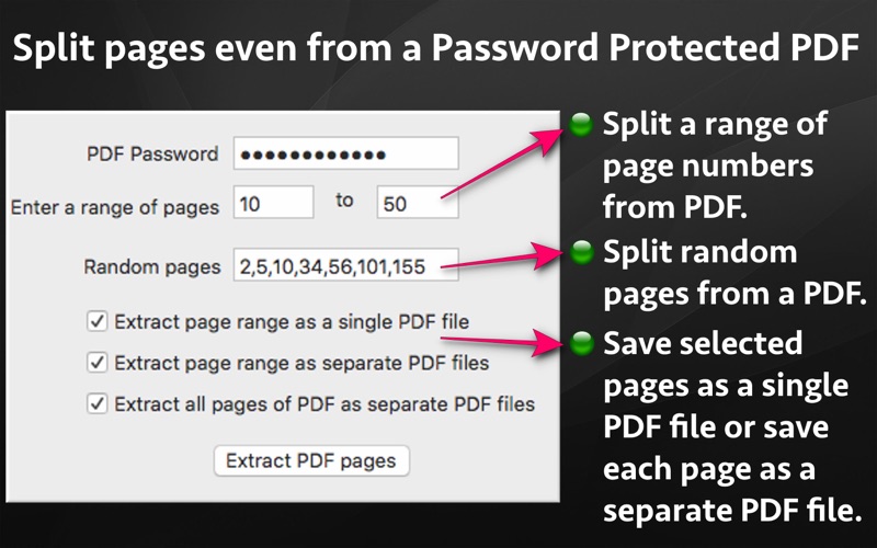Screenshot #2 pour PDF pages Extractor & Splitter