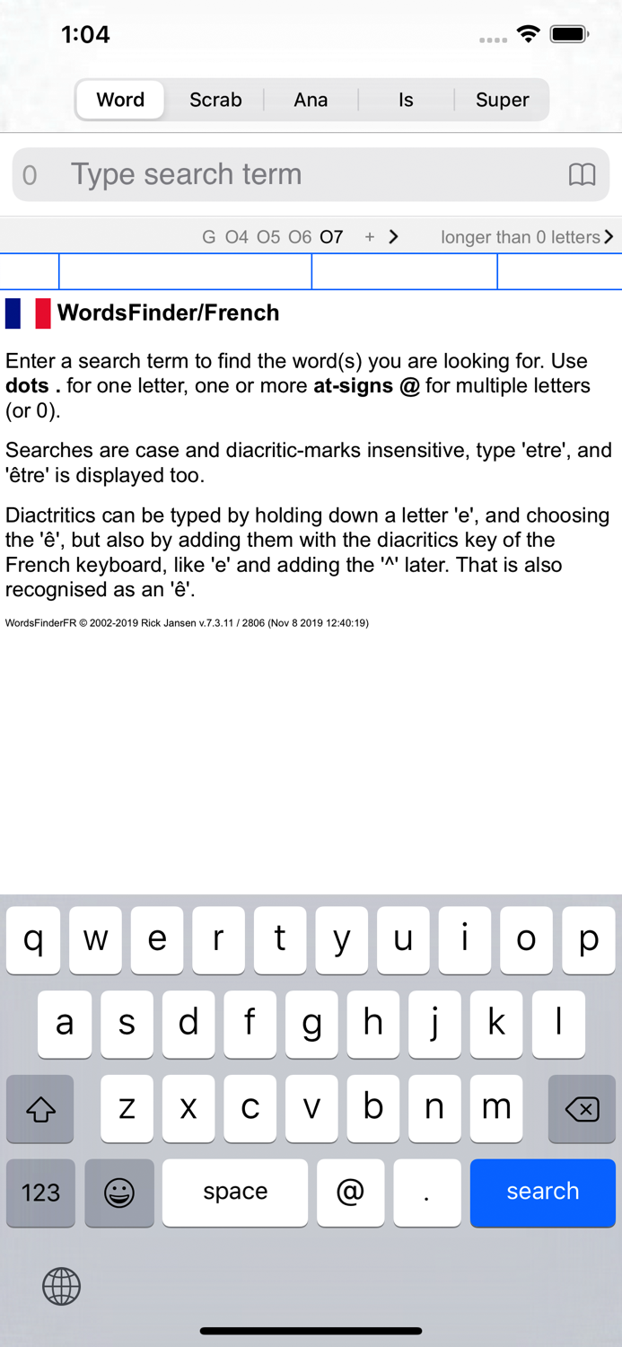F Words Finder French PRO