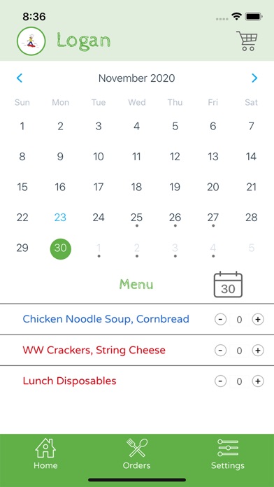 Hot Lunch Online Screenshot