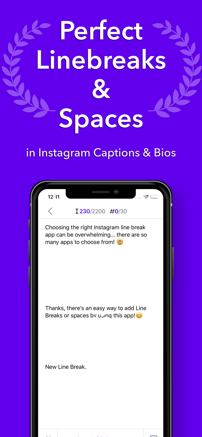 Line Breaker - Caption Spaces