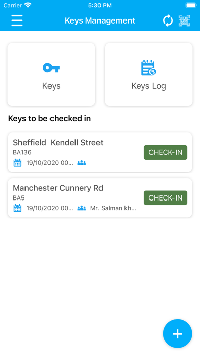Keys Management Screenshot