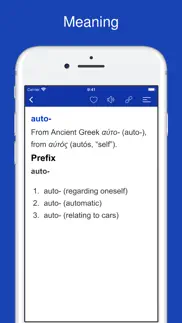 french word parts, vocabulary iphone screenshot 2