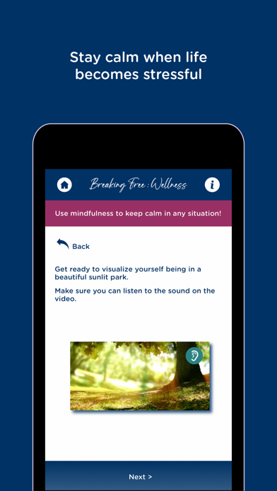 Breaking Free: Wellness Screenshot
