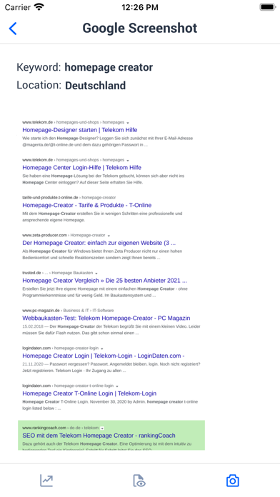 rankingCoach Screenshot
