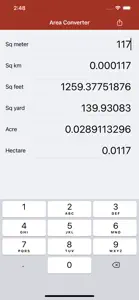 Area Converter screenshot #1 for iPhone