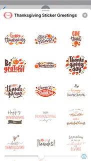 thanksgiving sticker greetings iphone screenshot 2