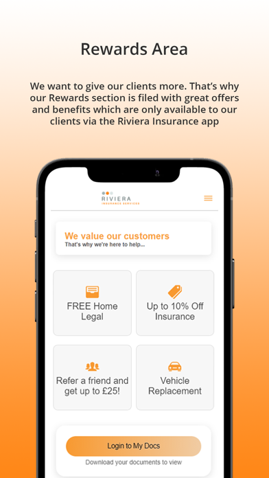 Riviera Insurance App Screenshot