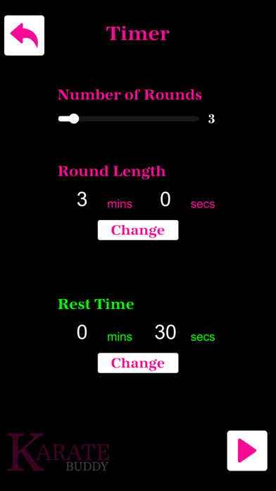 Karate Buddy iPhone screenshot 2 - Sports app