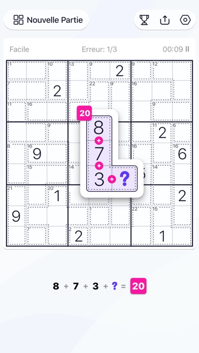 Screenshot #3 pour Killer Sudoku: Sudoku, Puzzles