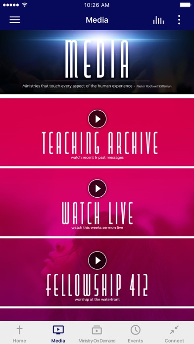 ACAC Church App Screenshot
