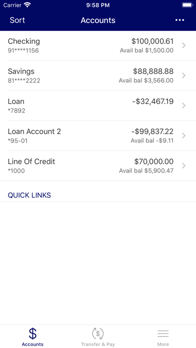 Lan-Fair Federal Credit Union Screenshot