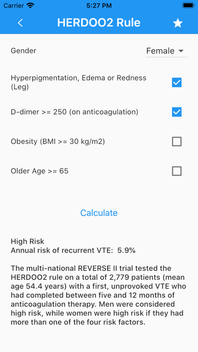 Respiratory Calculators Screenshot